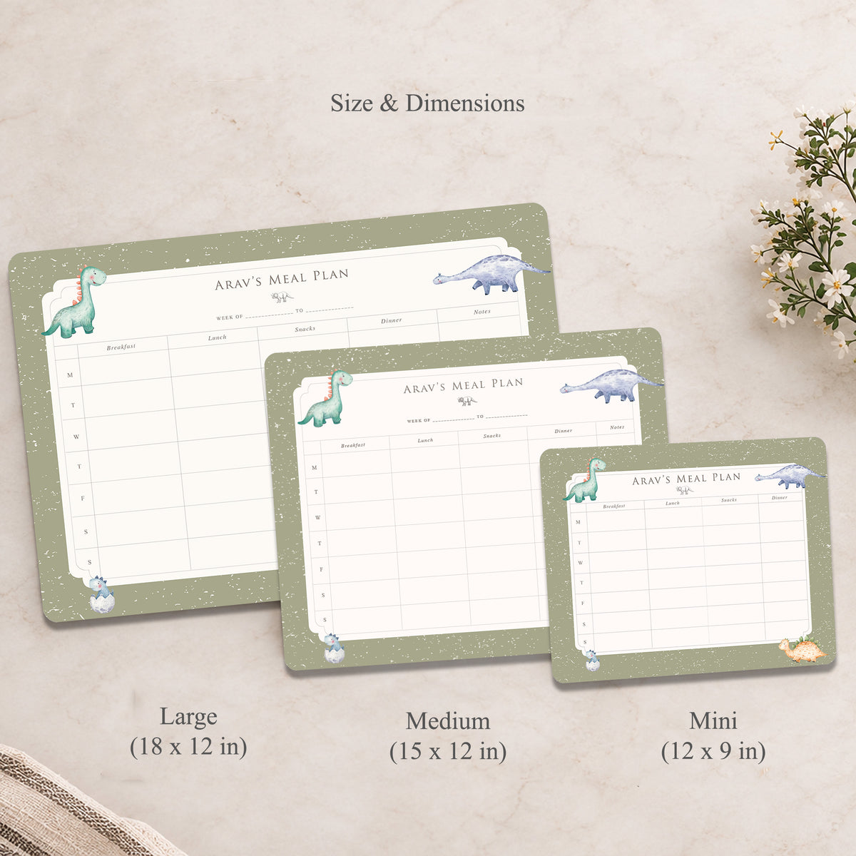 Little Rex Meal Planner