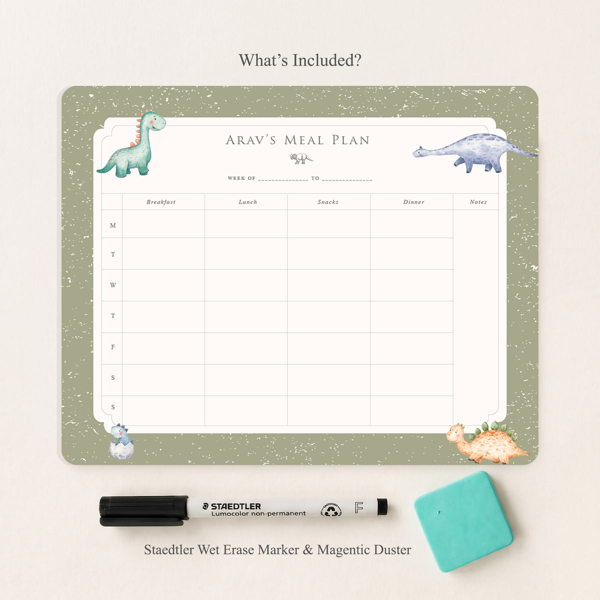 Little Rex Meal Planner