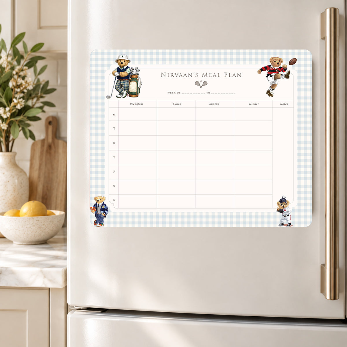 Sports Club Meal Planner