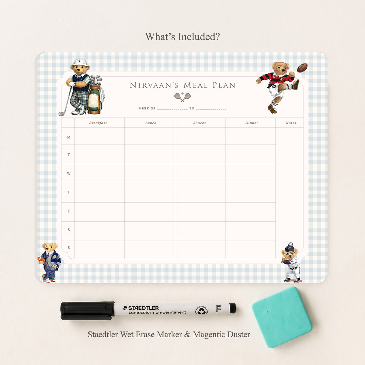 Sports Club Meal Planner