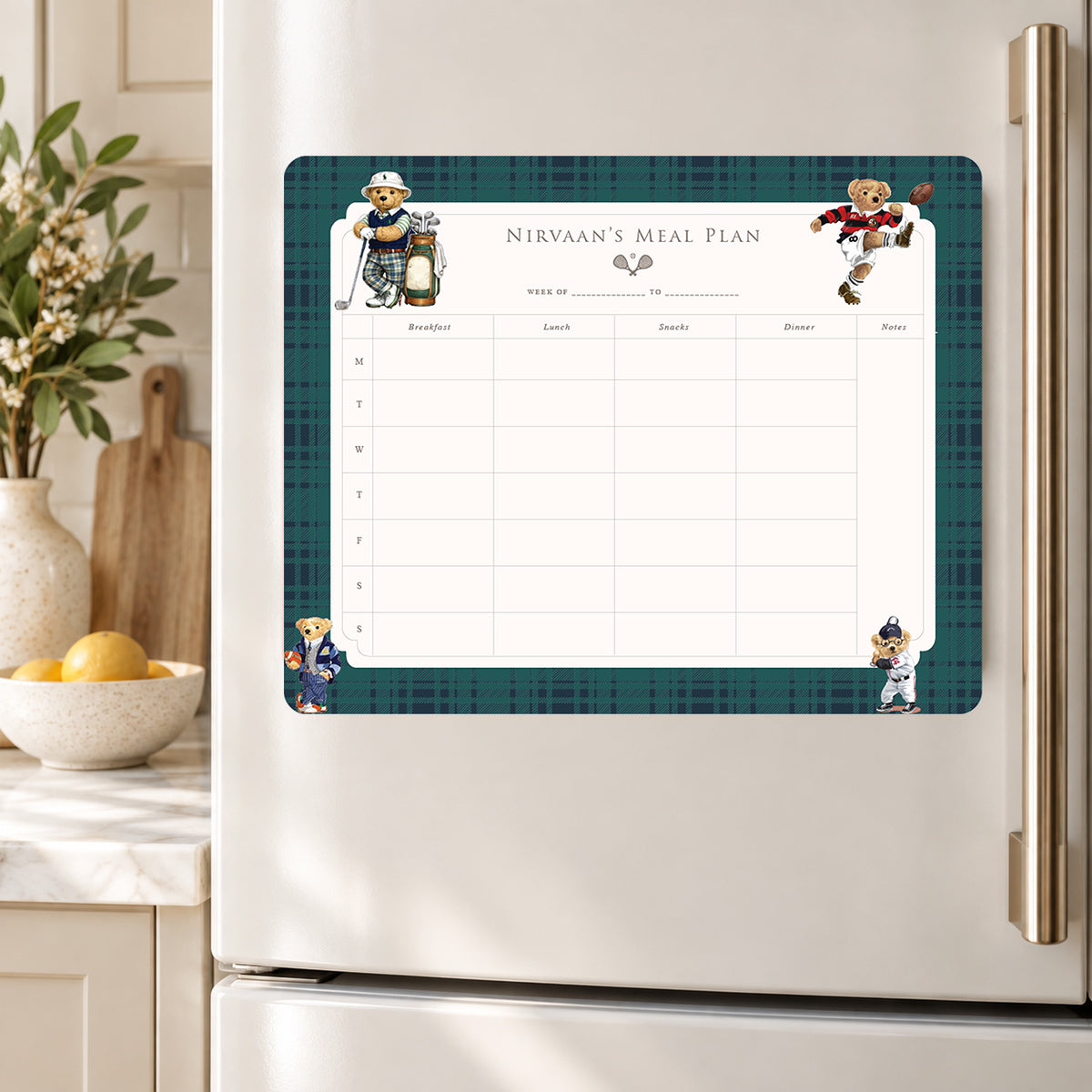 Sports Club Meal Planner