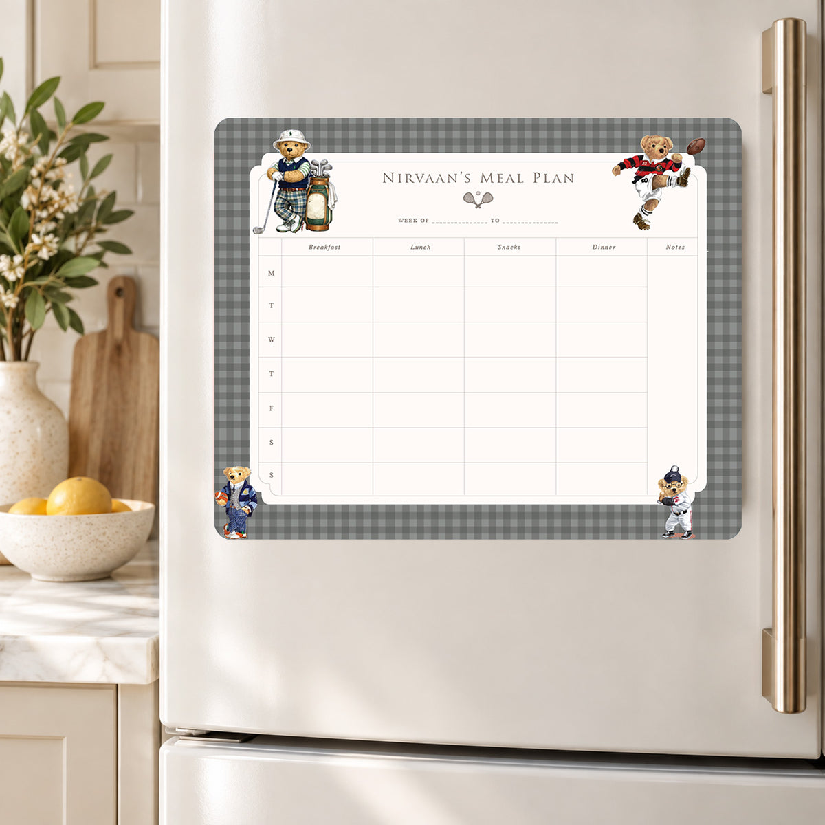 Sports Club Meal Planner