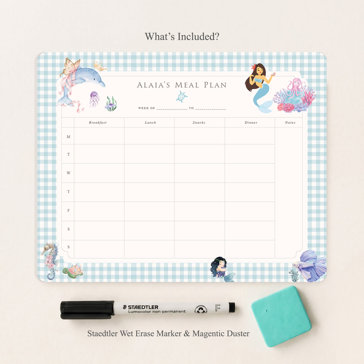 Ocean Belle Meal Planner