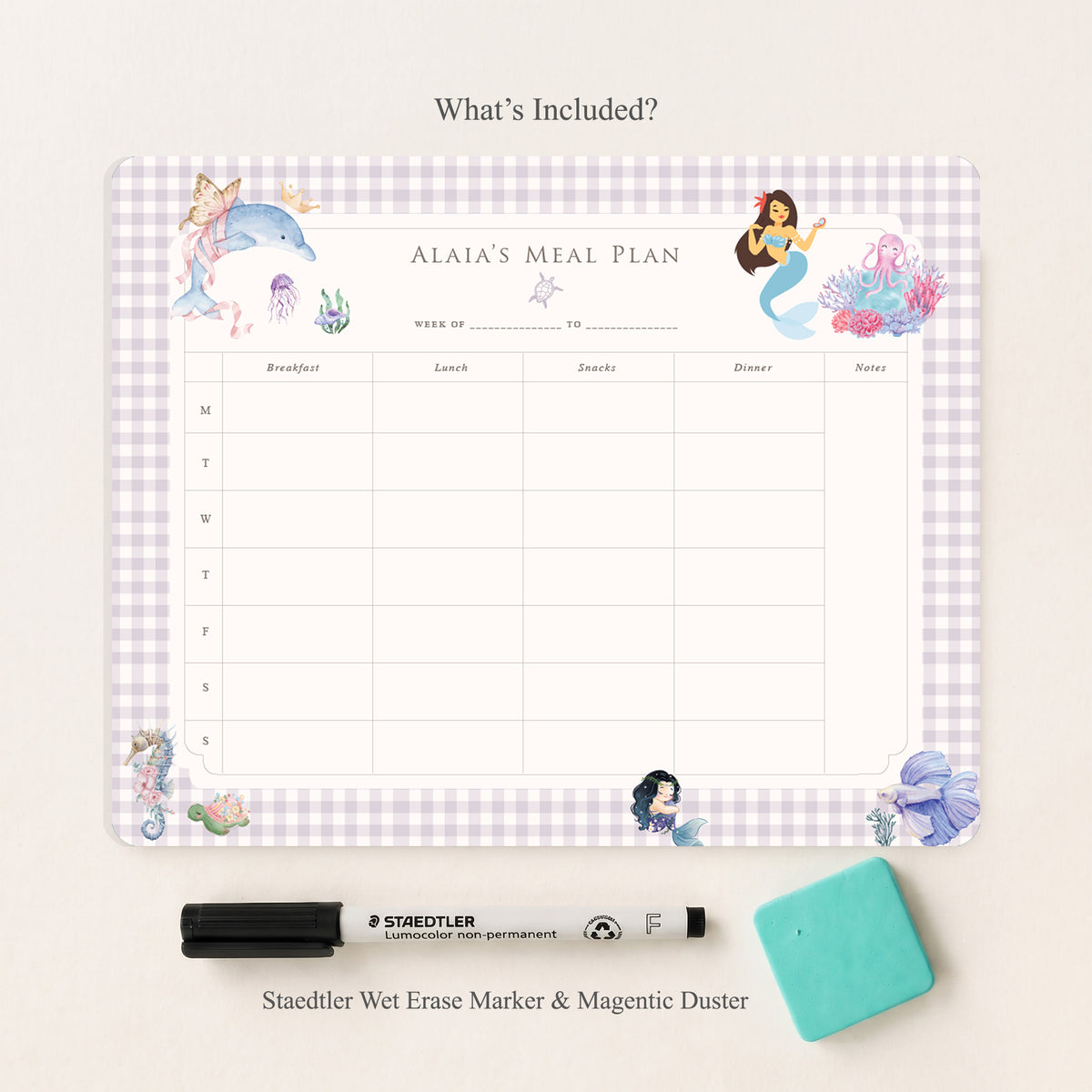 Ocean Belle Meal Planner