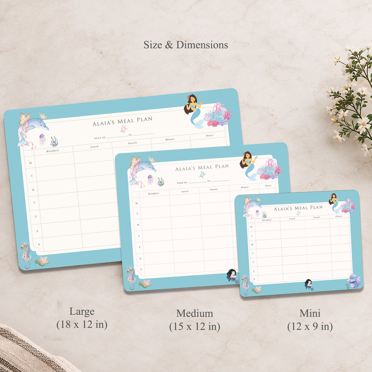 Ocean Belle Meal Planner