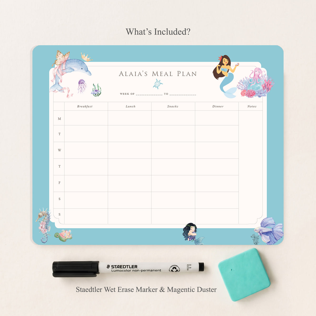 Ocean Belle Meal Planner