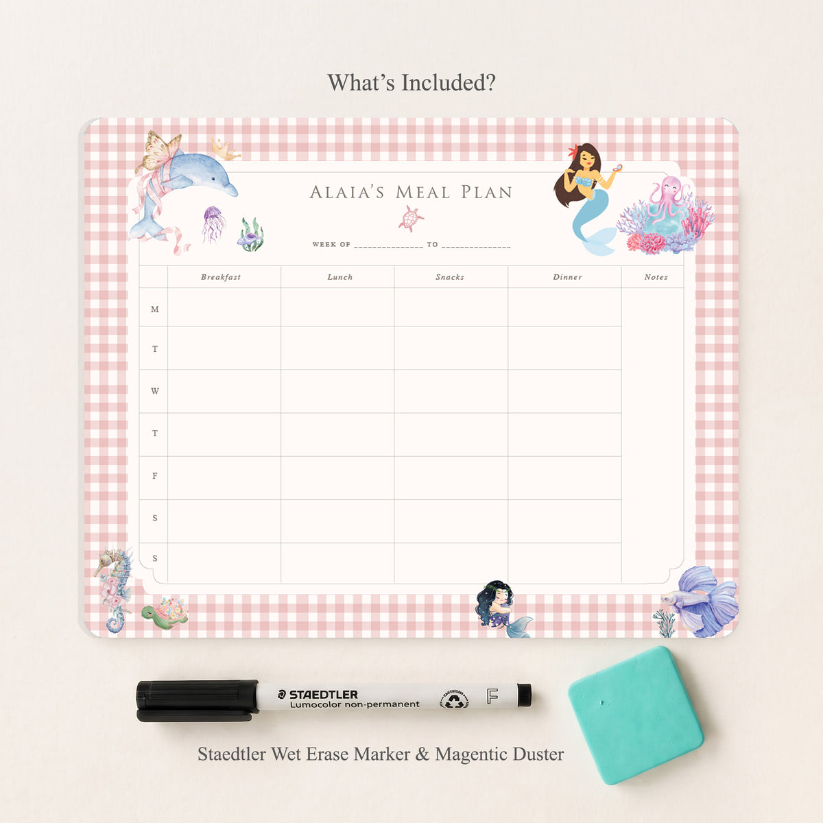 Ocean Belle Meal Planner
