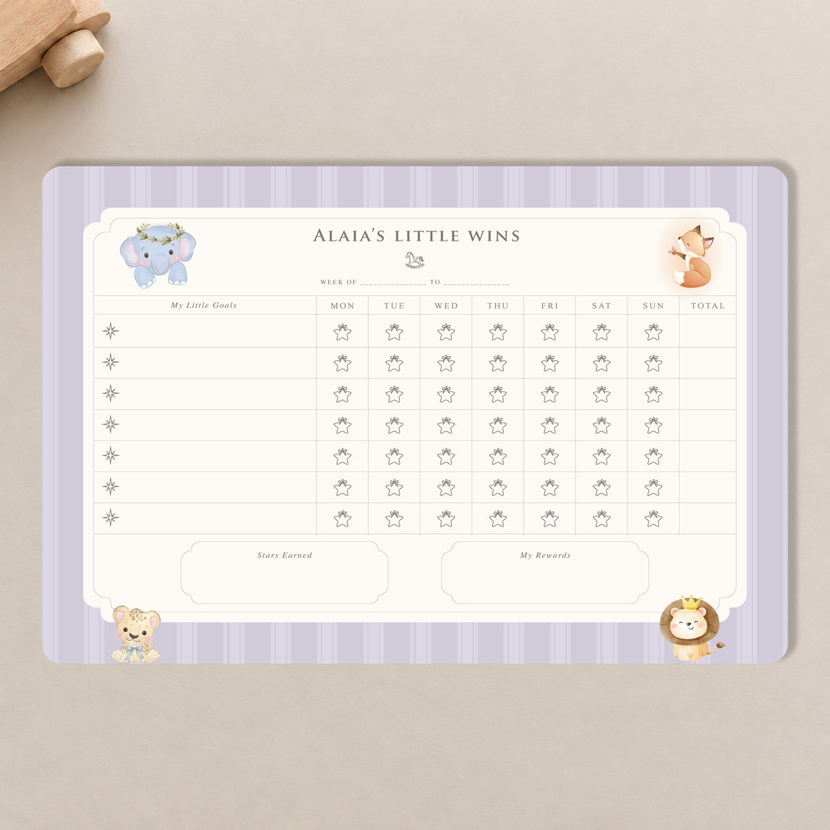 Little Wild Reward Chart