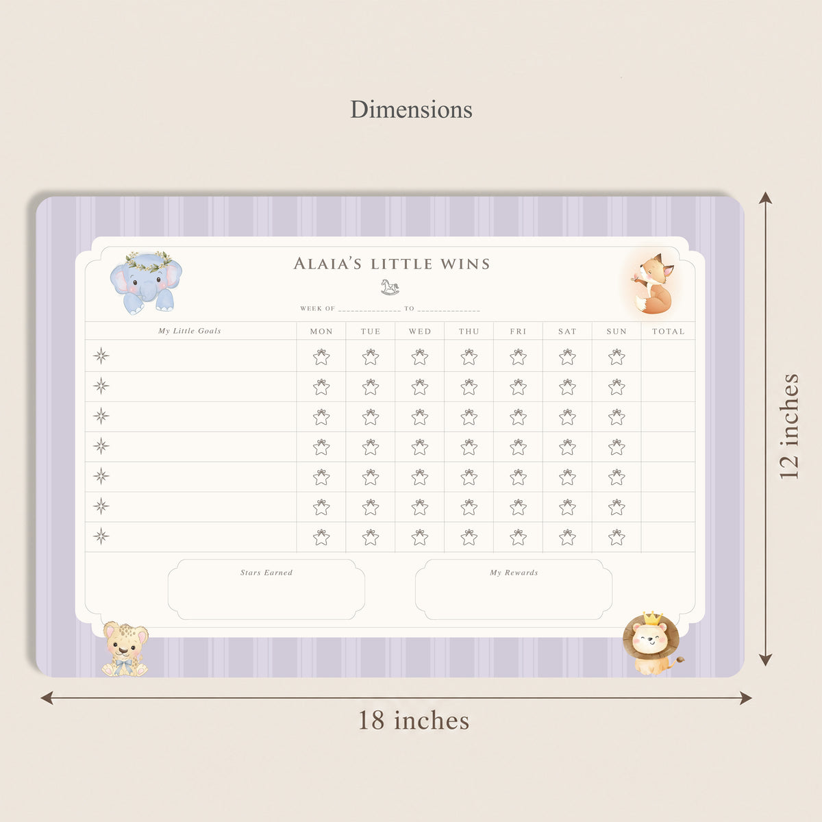 Little Wild Reward Chart