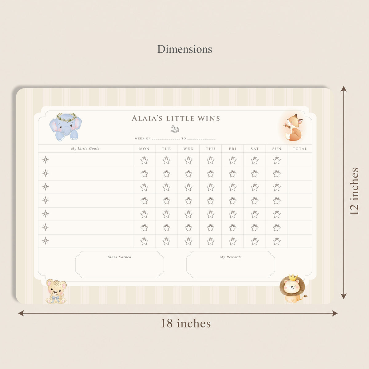 Little Wild Reward Chart