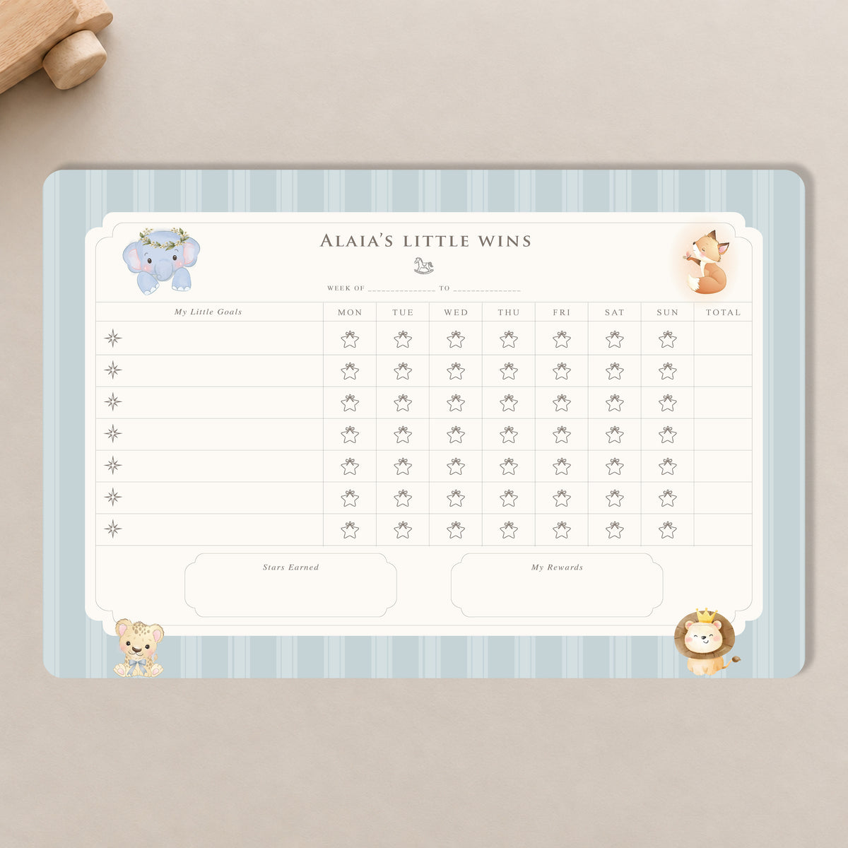 Little Wild Reward Chart
