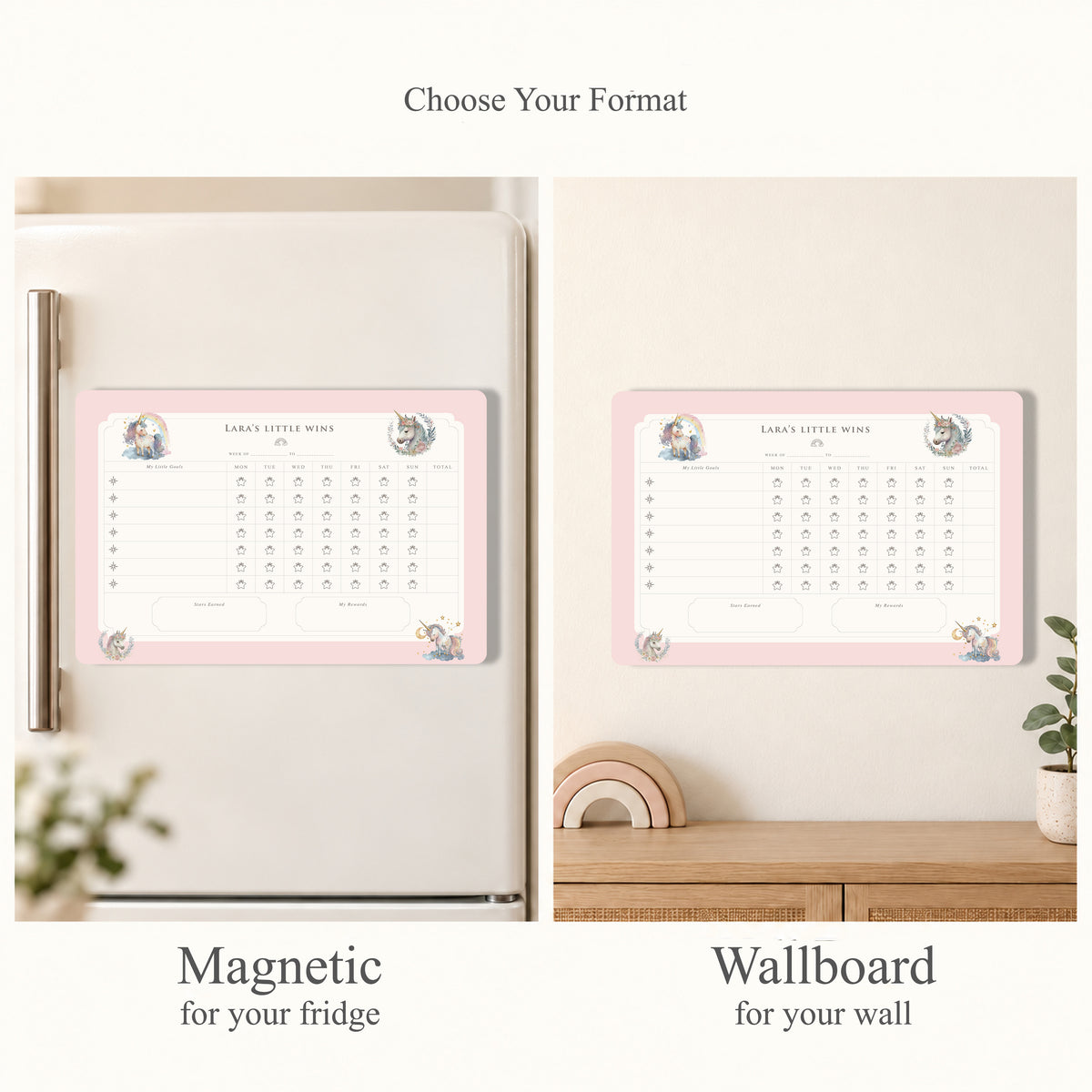 Unicorn Wishes Reward Chart