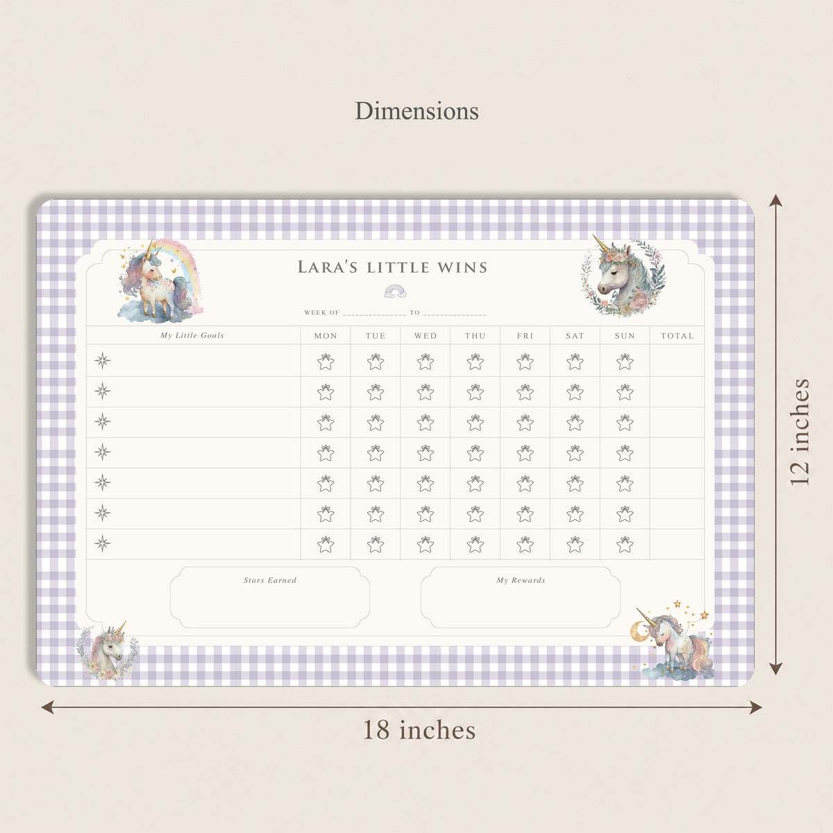 Unicorn Wishes Reward Chart
