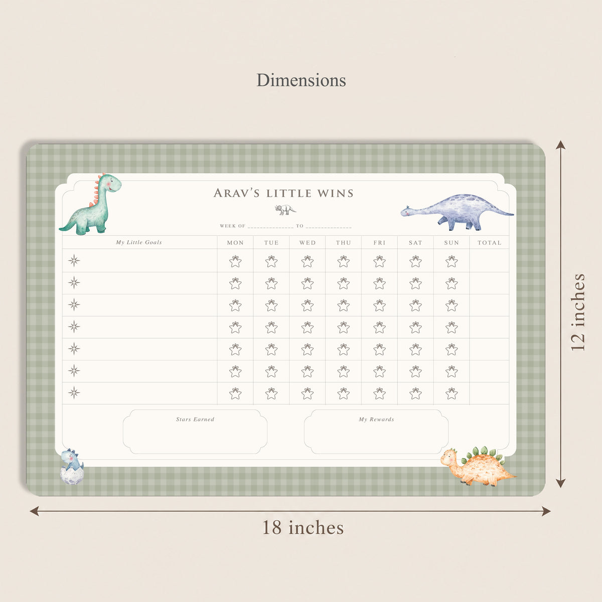 Little Rex Reward Chart