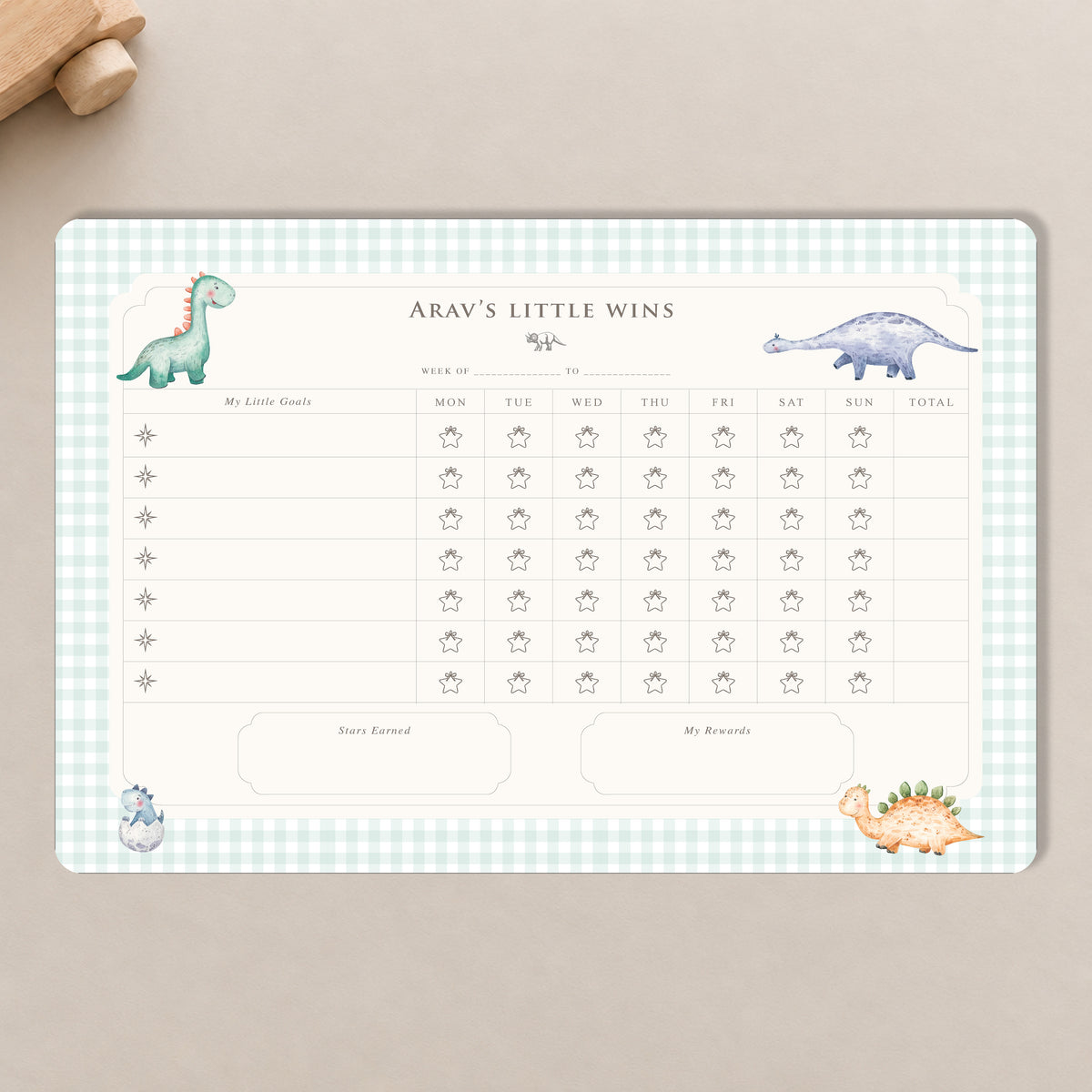 Little Rex Reward Chart
