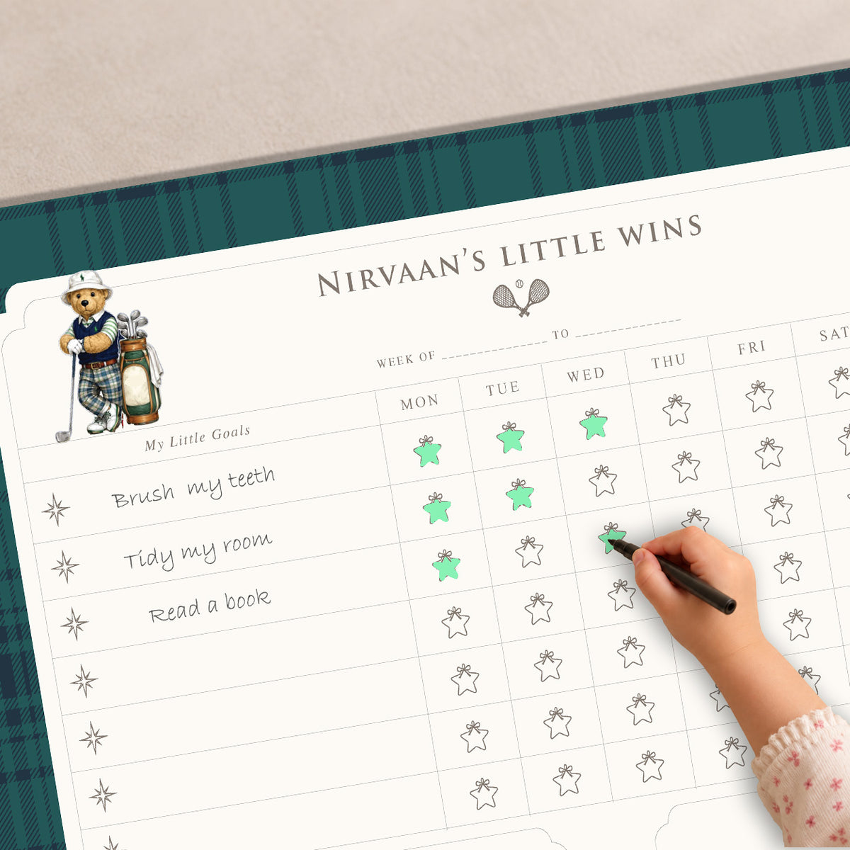 Sports Club Reward Chart