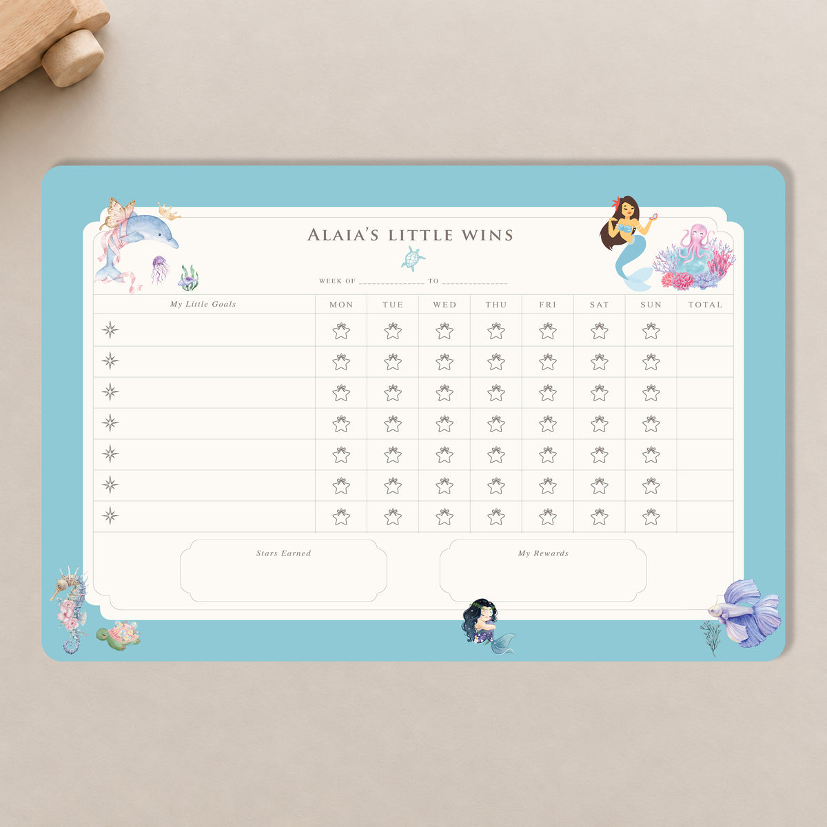 Ocean Belle Reward Chart