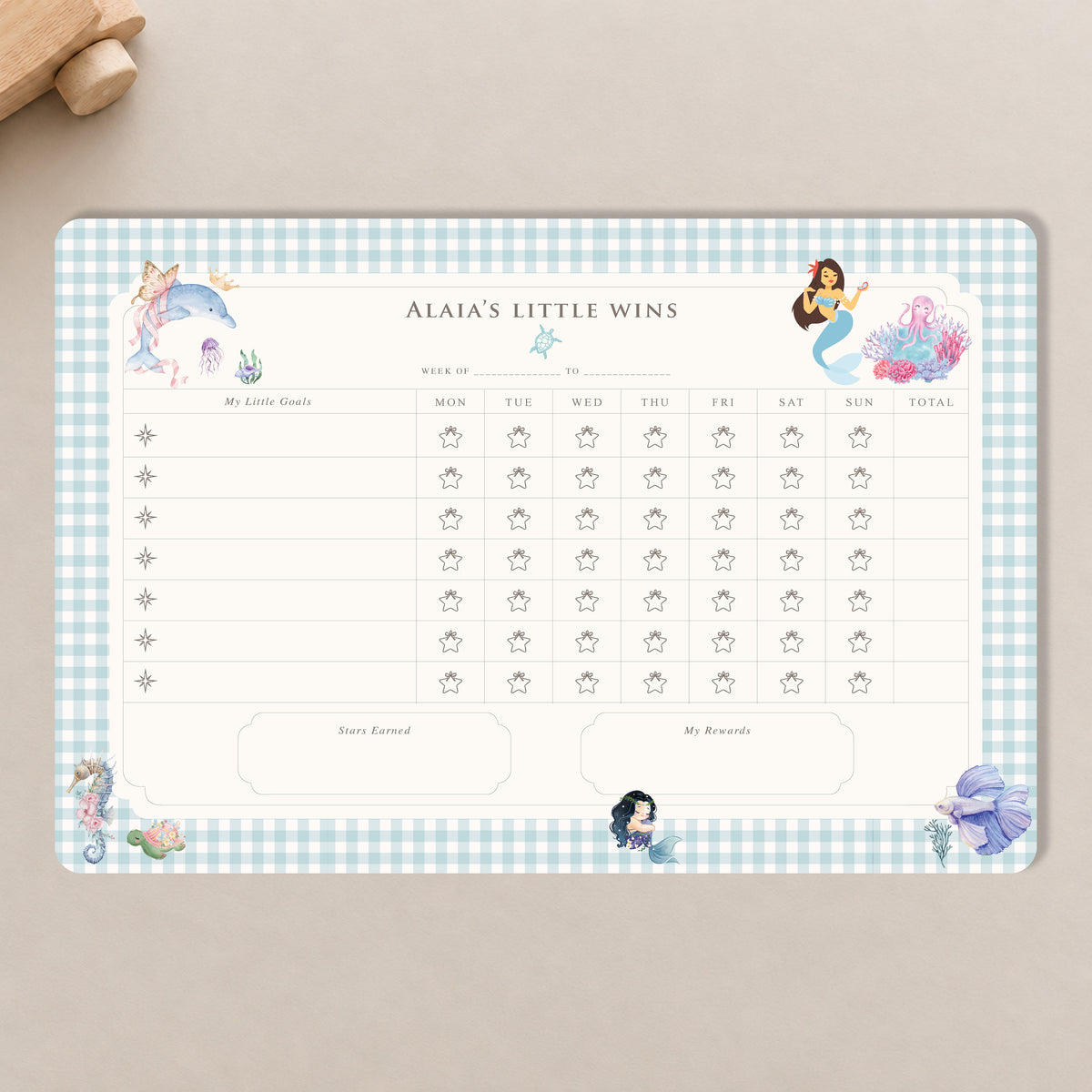 Ocean Belle Reward Chart