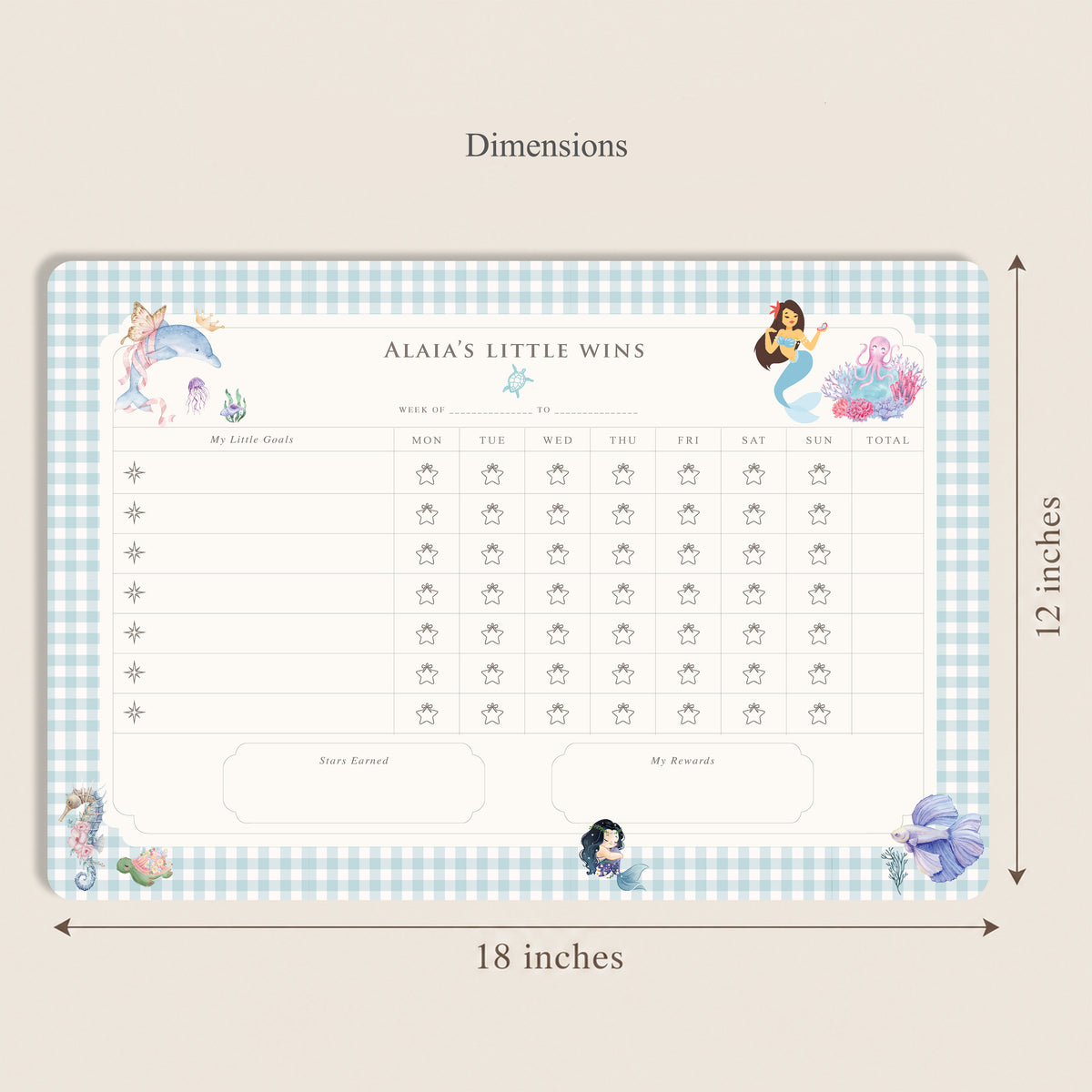 Ocean Belle Reward Chart