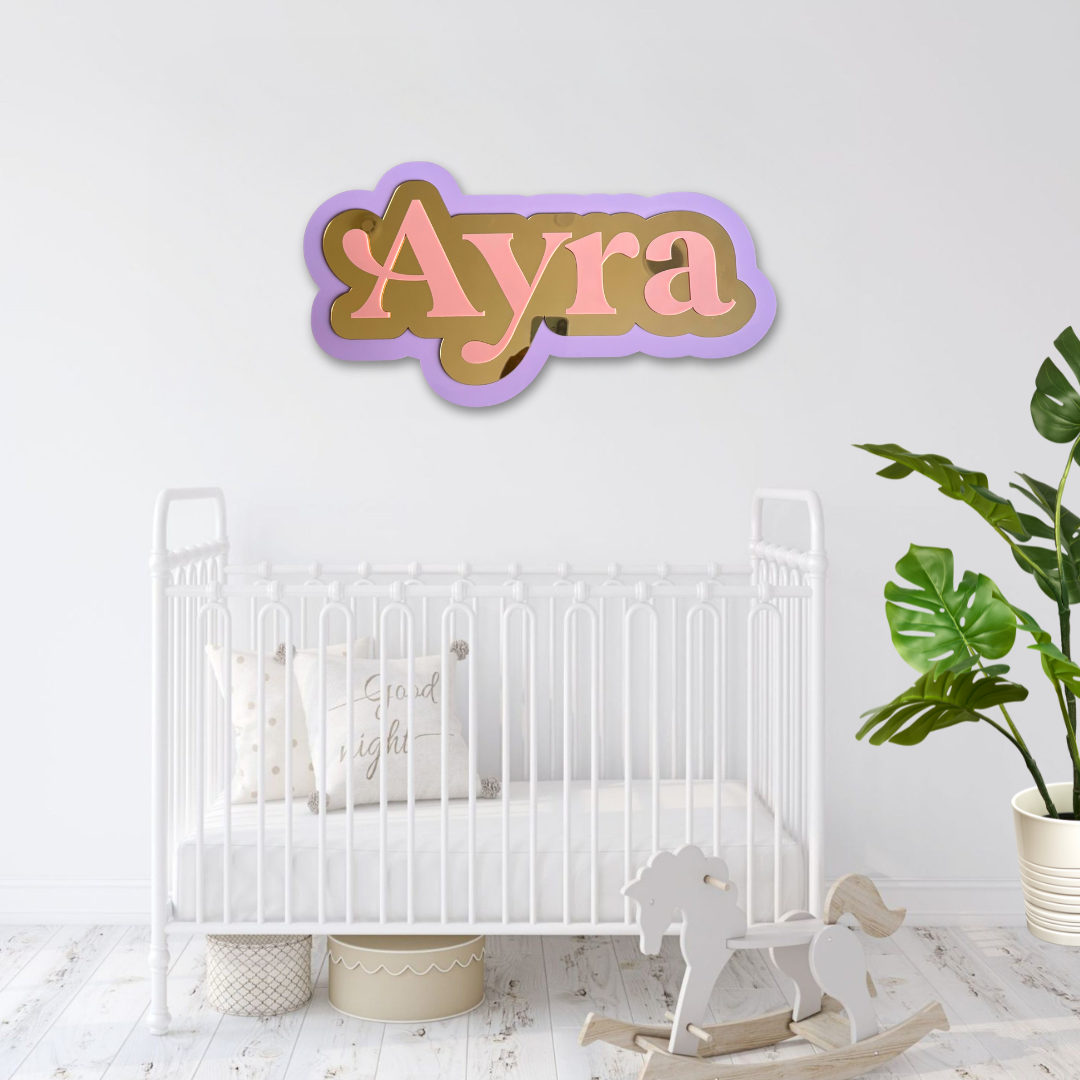 Pink Name Sign
