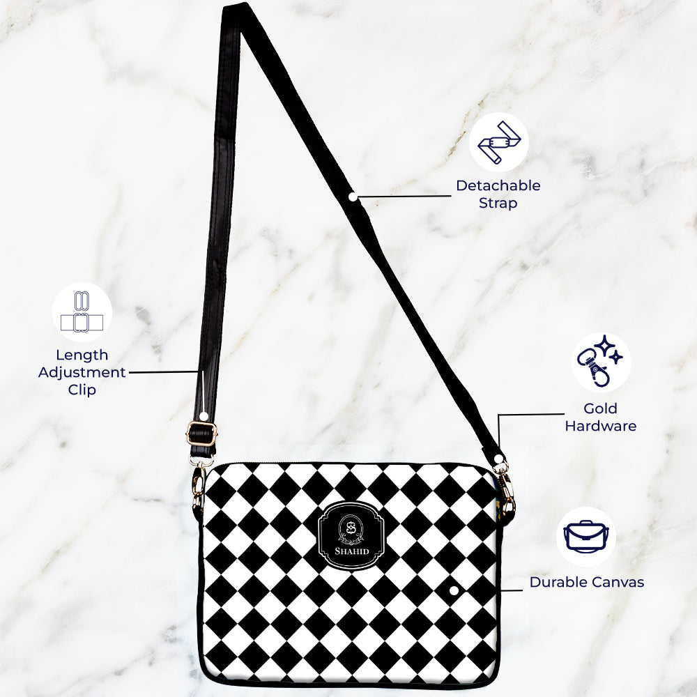Checkered Laptop Bag