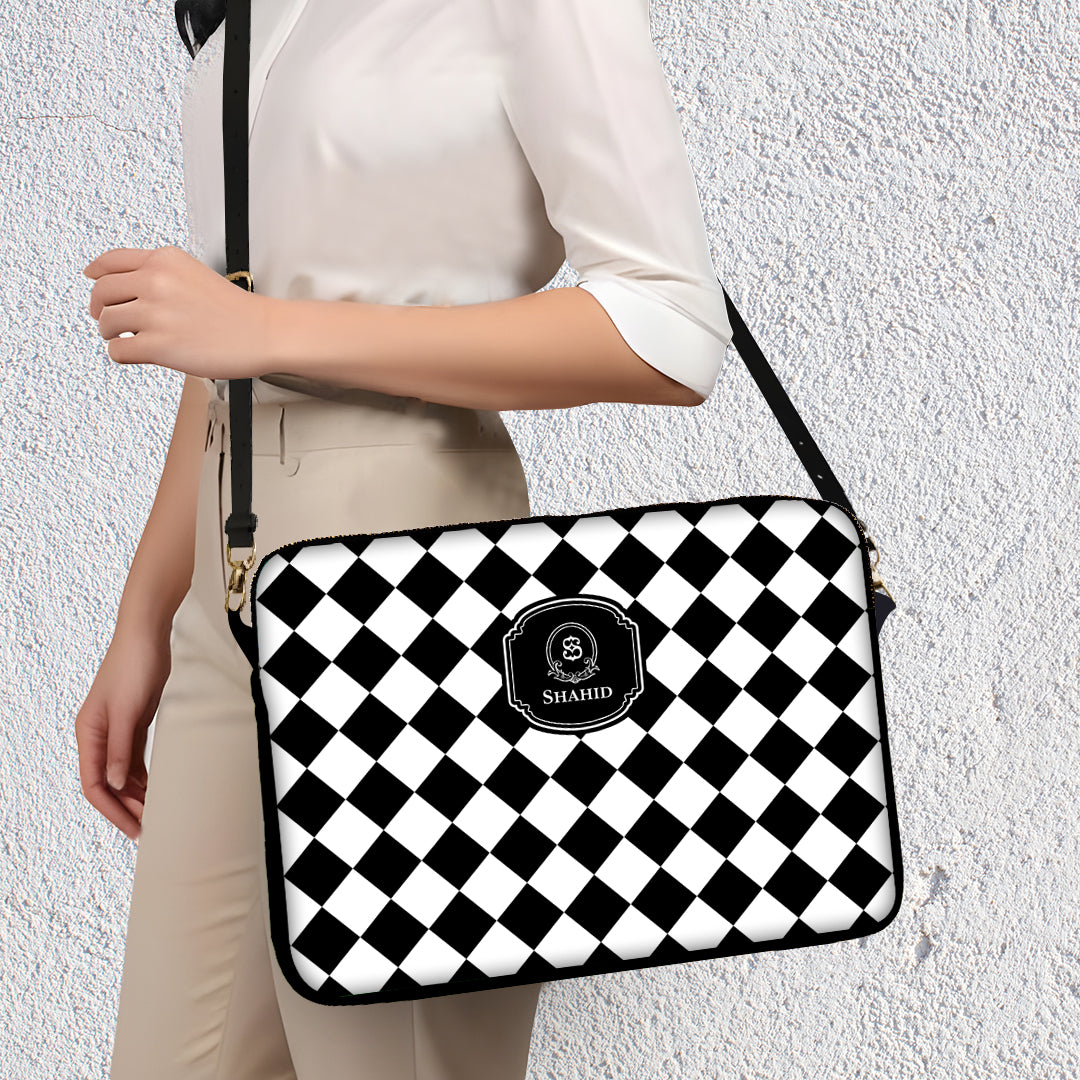 Checkered Laptop Bag