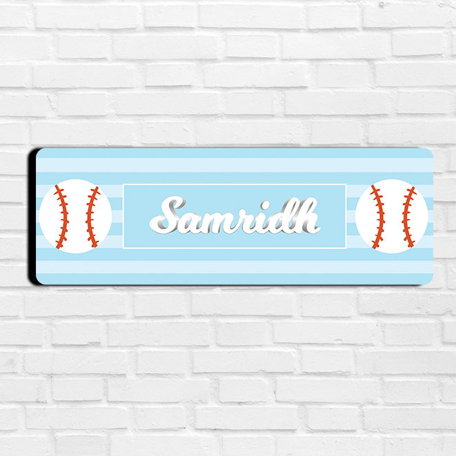 Base Ball Name Plate (Petite) (kids)