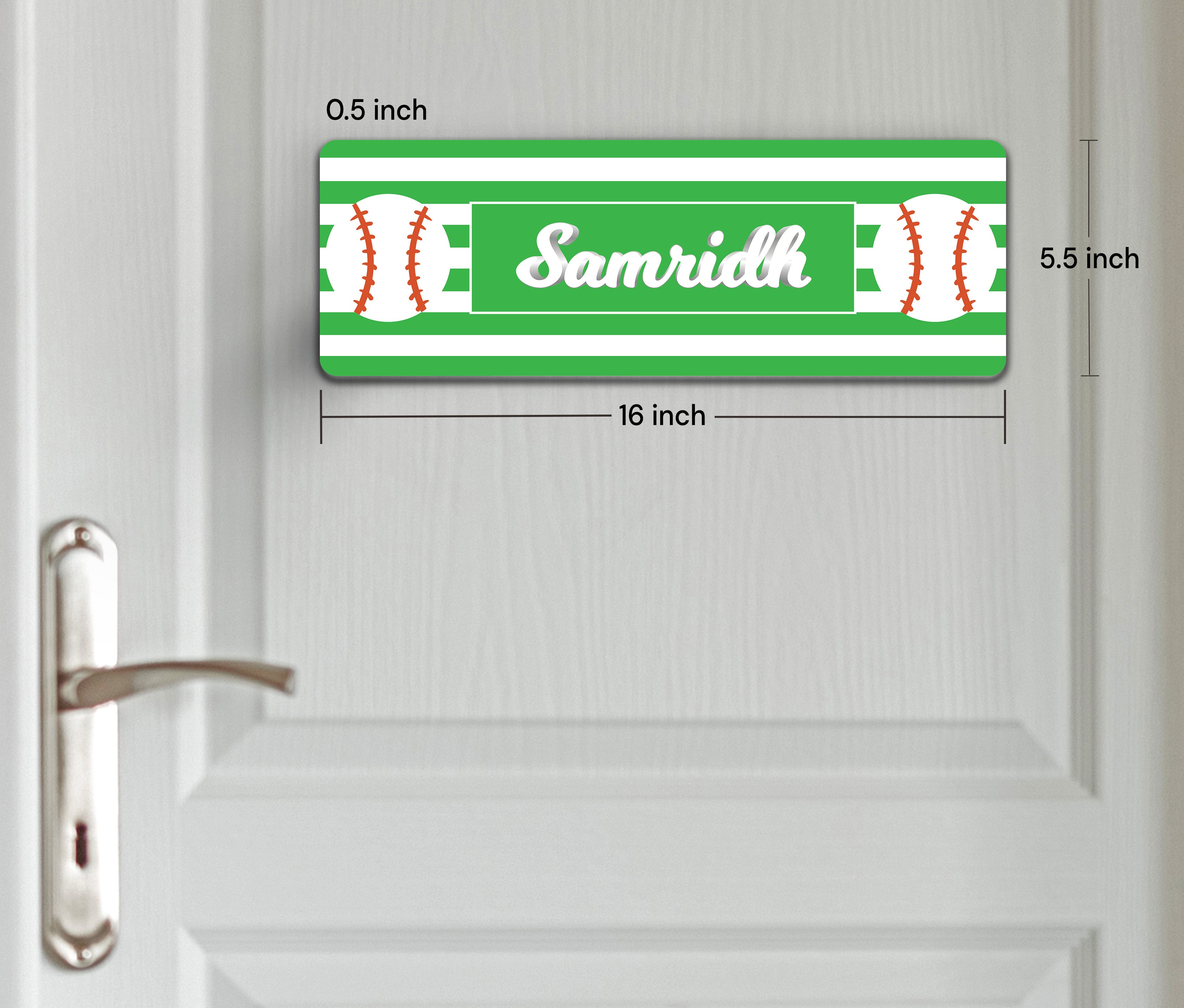 Base Ball Name Plate (Petite) (kids)