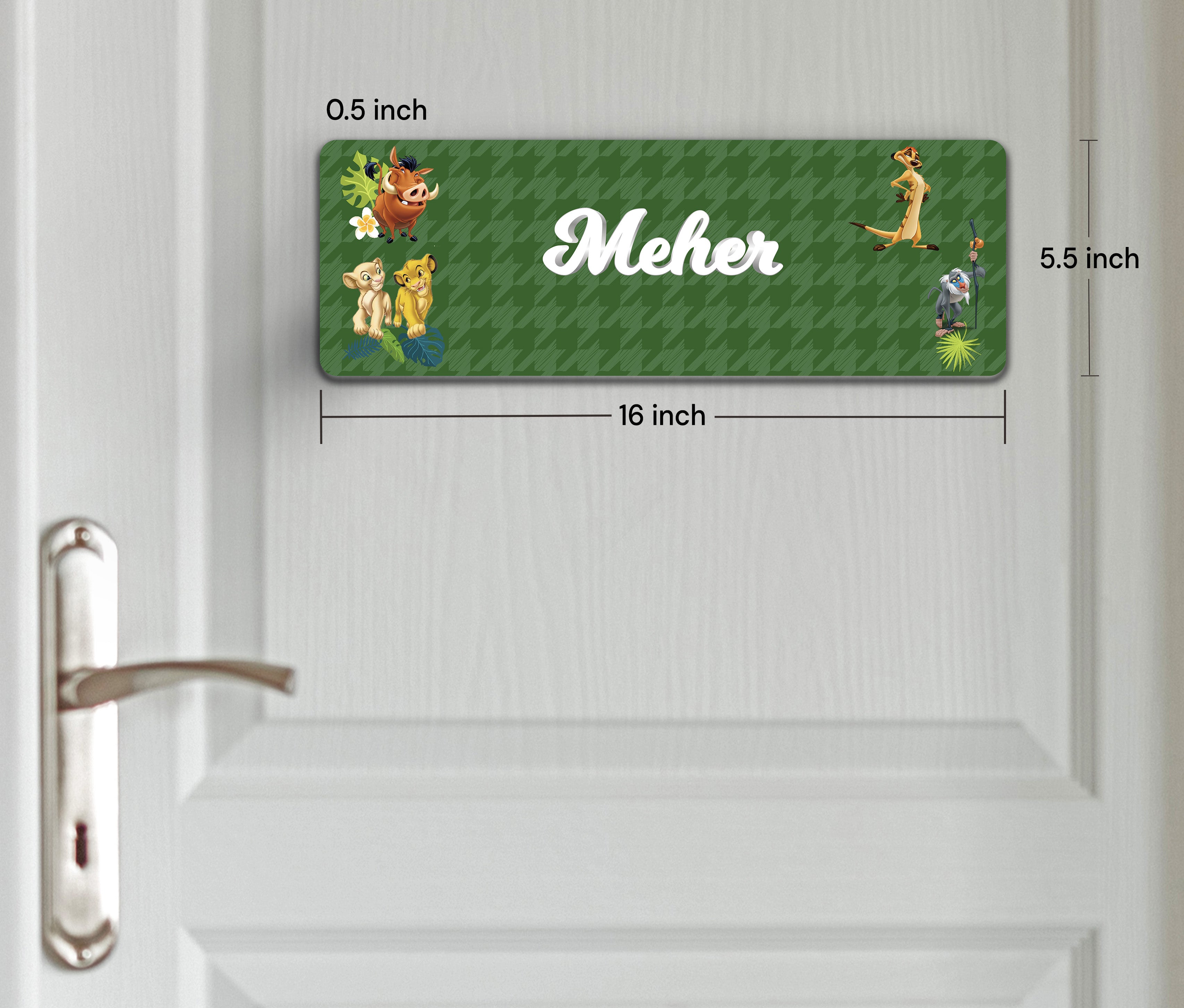Baby Jungle King Name Plate (Petite) (kids)