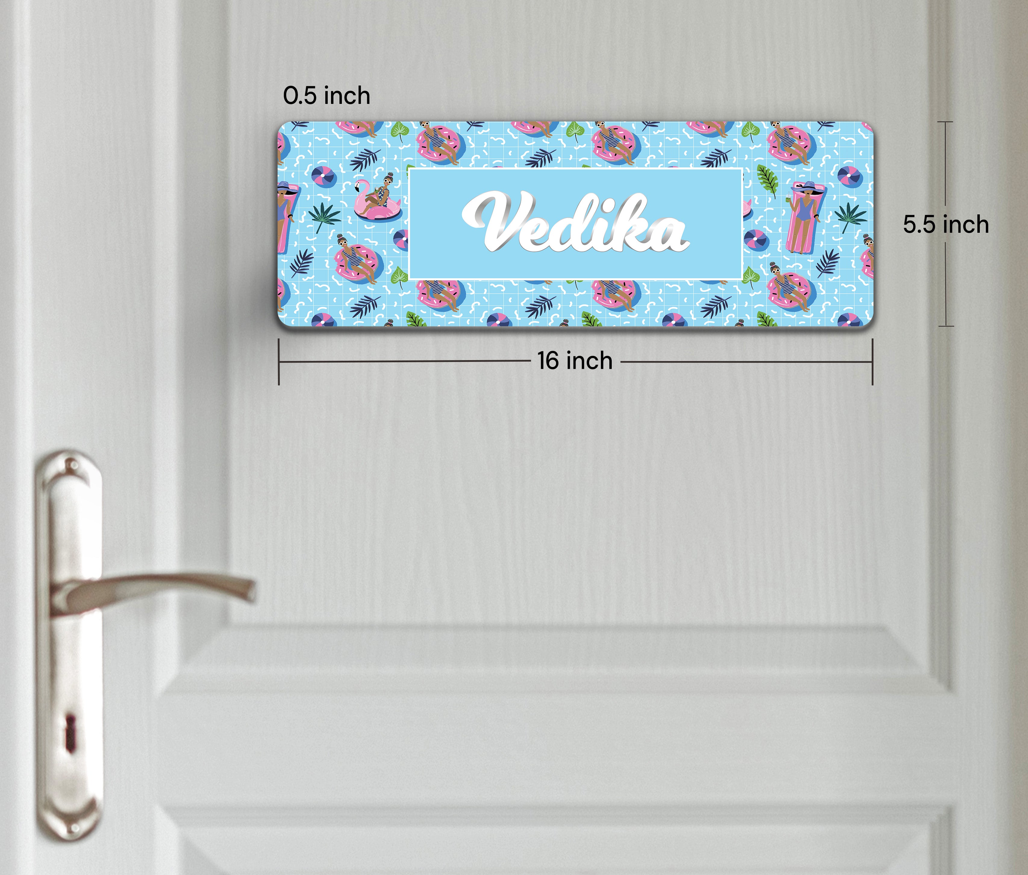 Swim Float Name Plate (Petite) (kids)