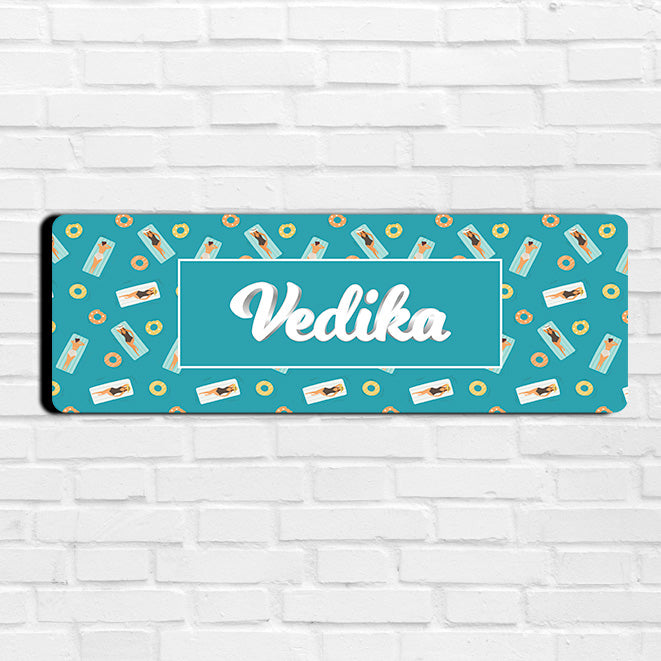 Swim Float Name Plate (Petite) (kids)