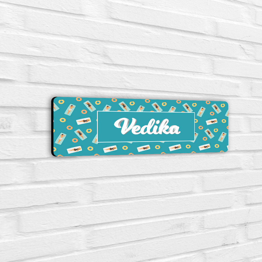 Swim Float Name Plate (Petite) (kids)