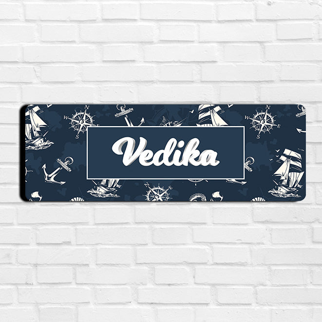 Nautical Dreams Name Plate (Petite) (kids)