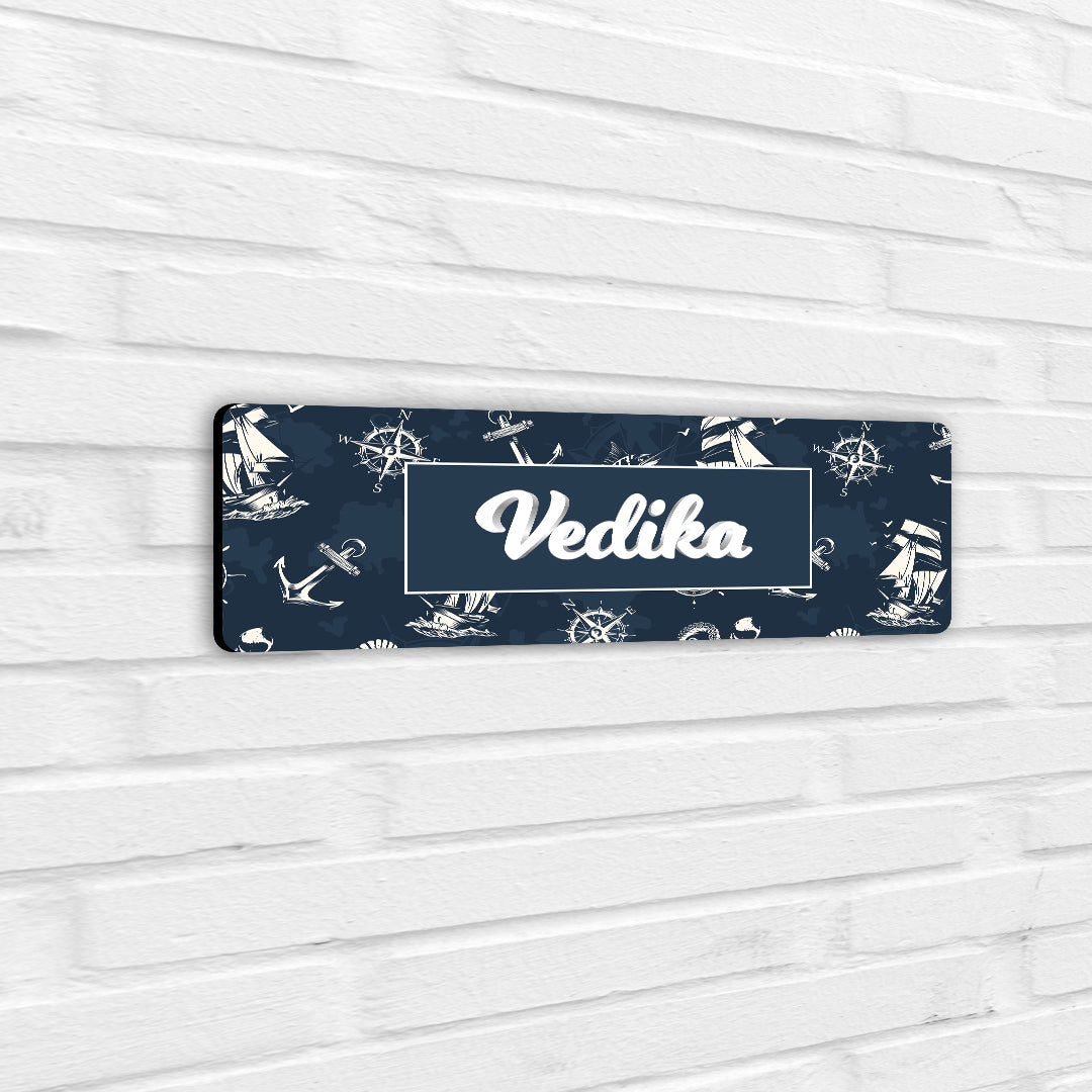 Nautical Dreams Name Plate (Petite) (kids)