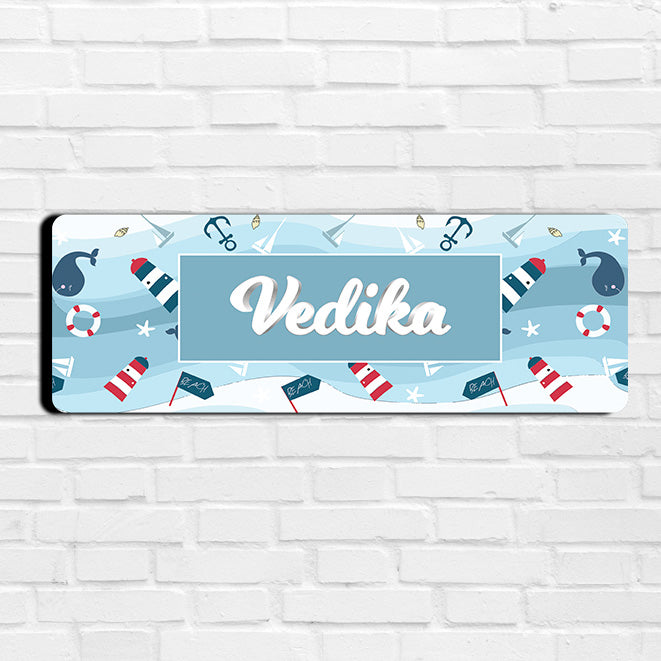 Nautical Dreams Name Plate (Petite) (kids)