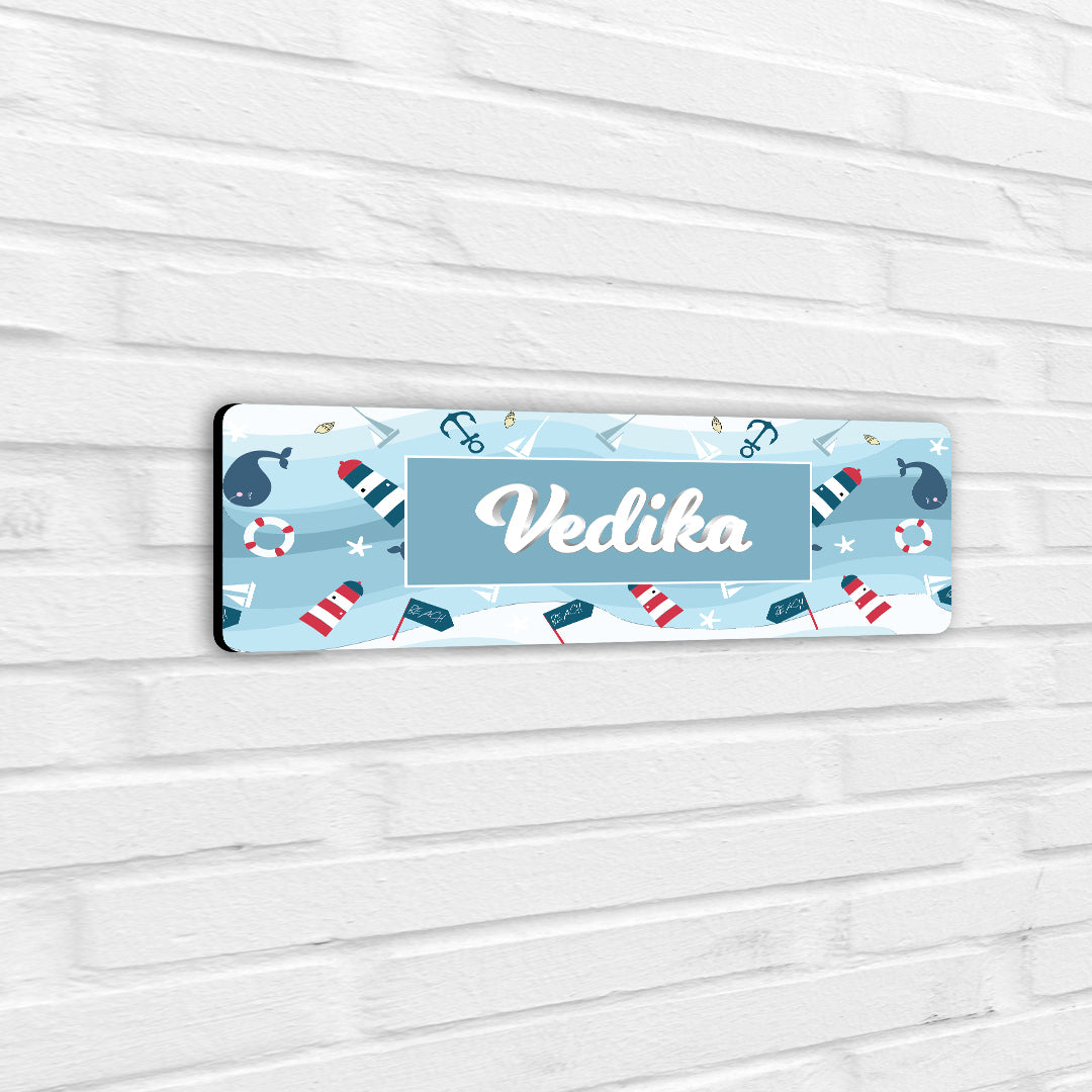 Nautical Dreams Name Plate (Petite) (kids)