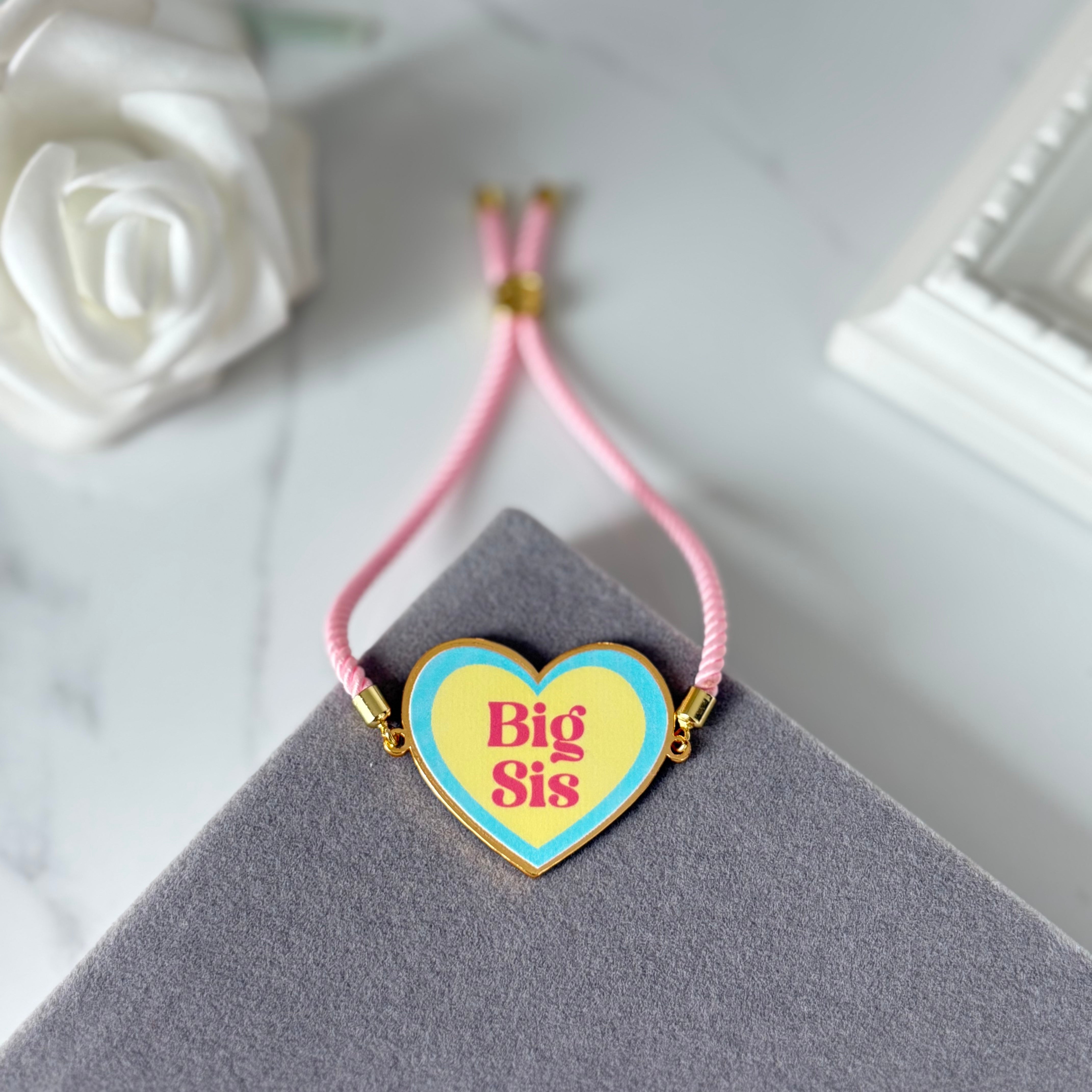 Big Sis (Pastel) Metal Bracelet (Non Personalised)