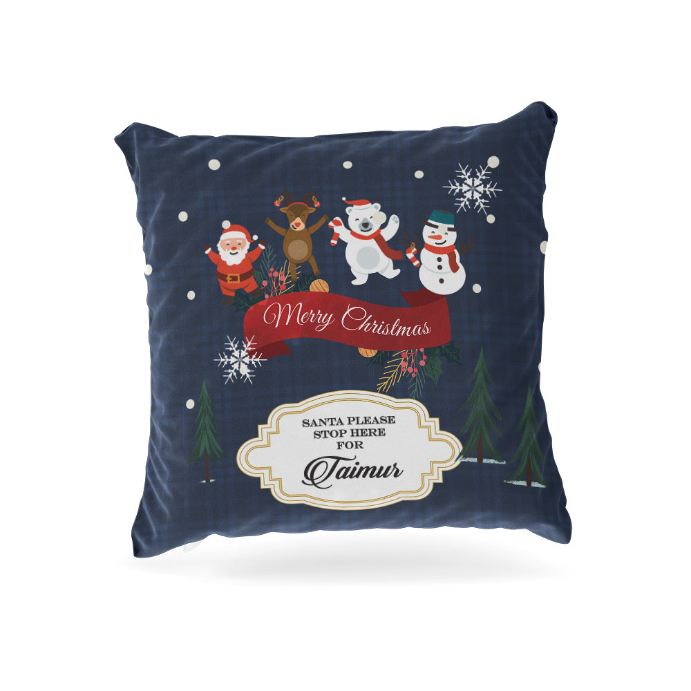 Lil X'mas Friends Christmas Cushion Cover