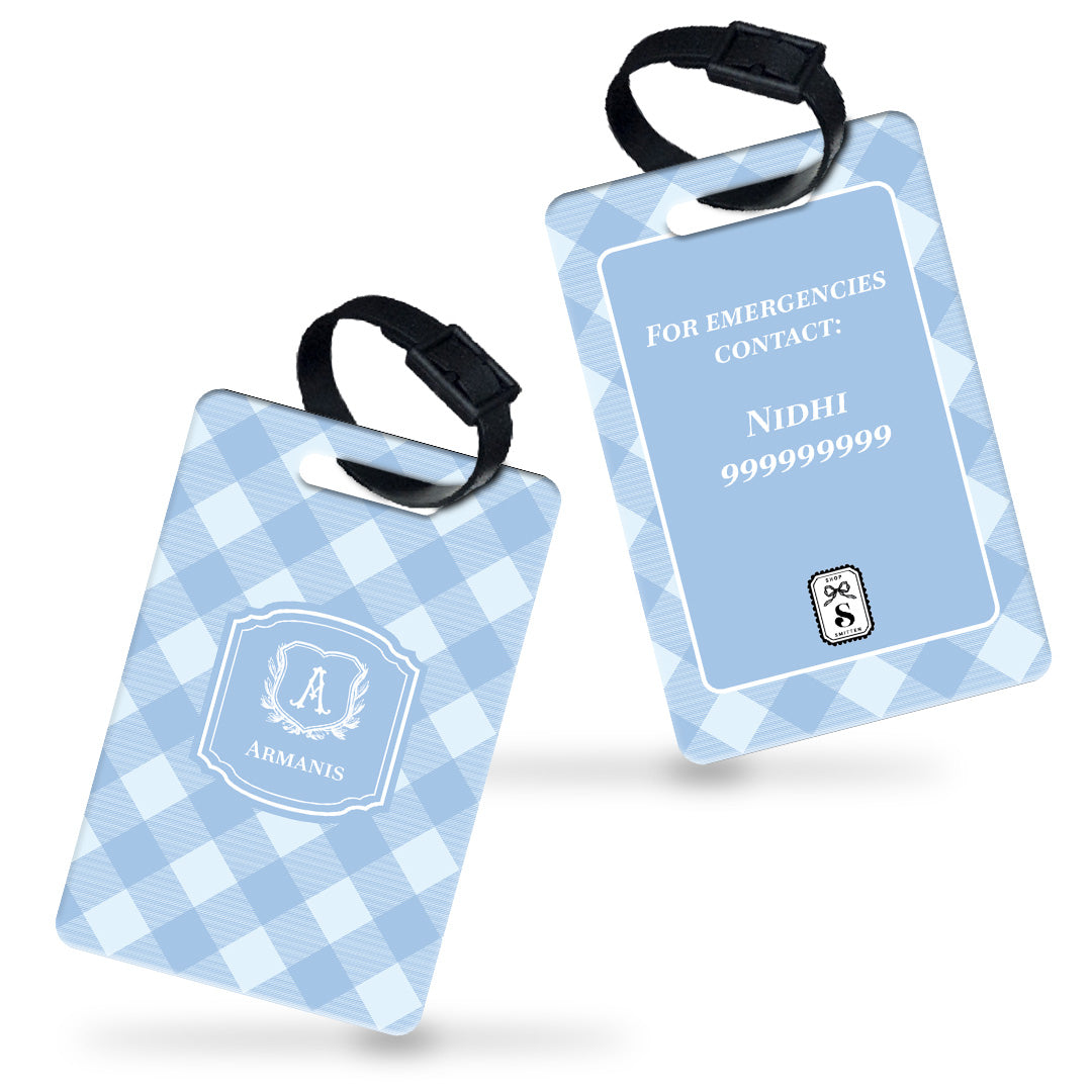 Gingham Bag Tag