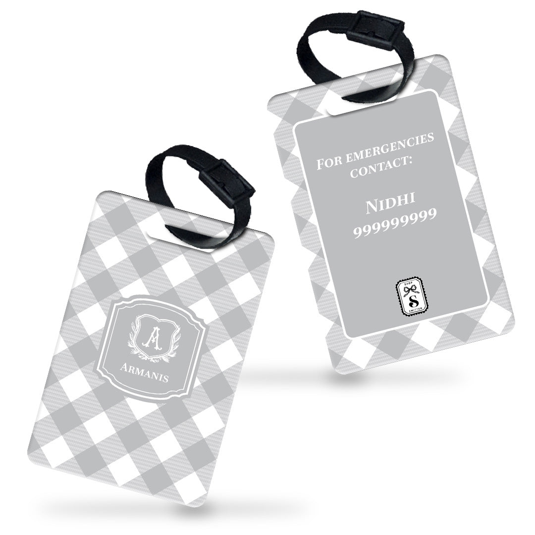 Gingham Bag Tag