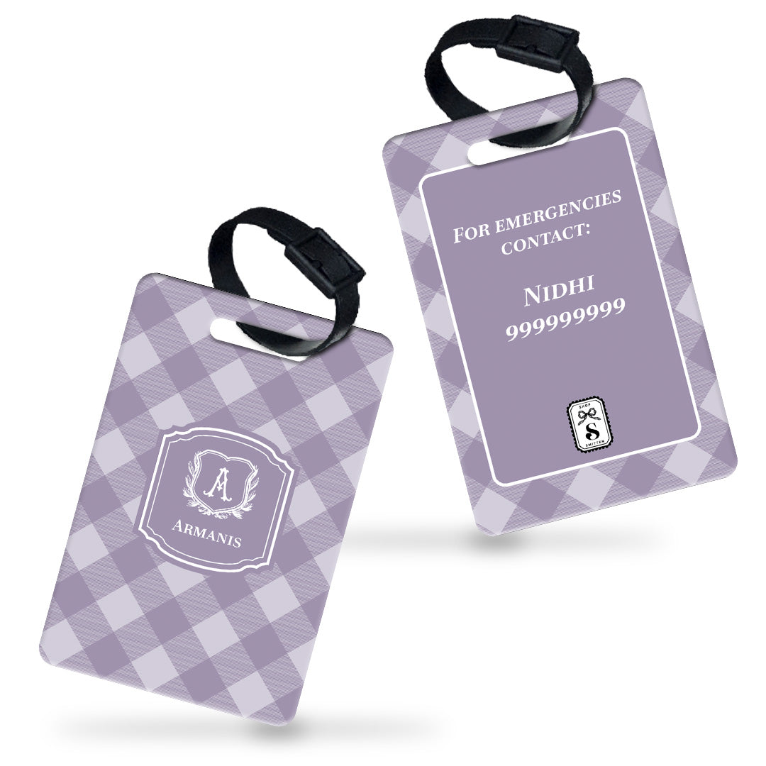Gingham Bag Tag