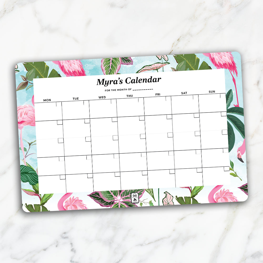Flamingo Foliage Calendar