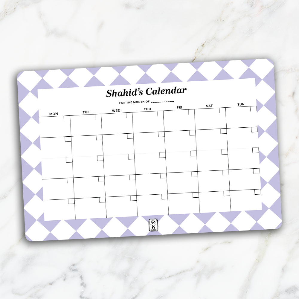 Checkered Calendar