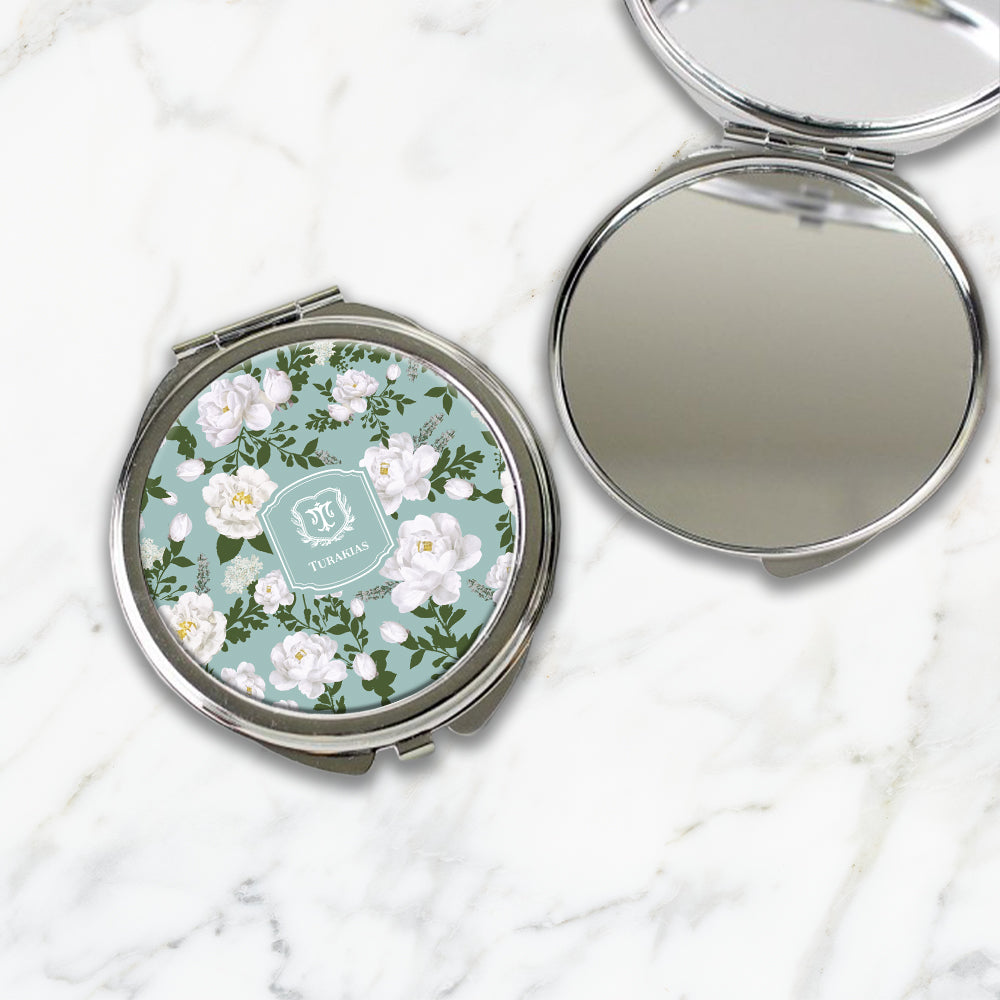 Peonies Compact Mirror