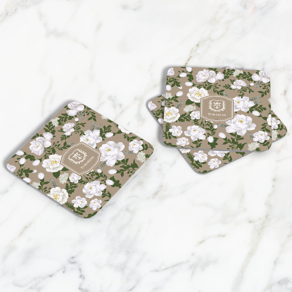 Peonies Coasters