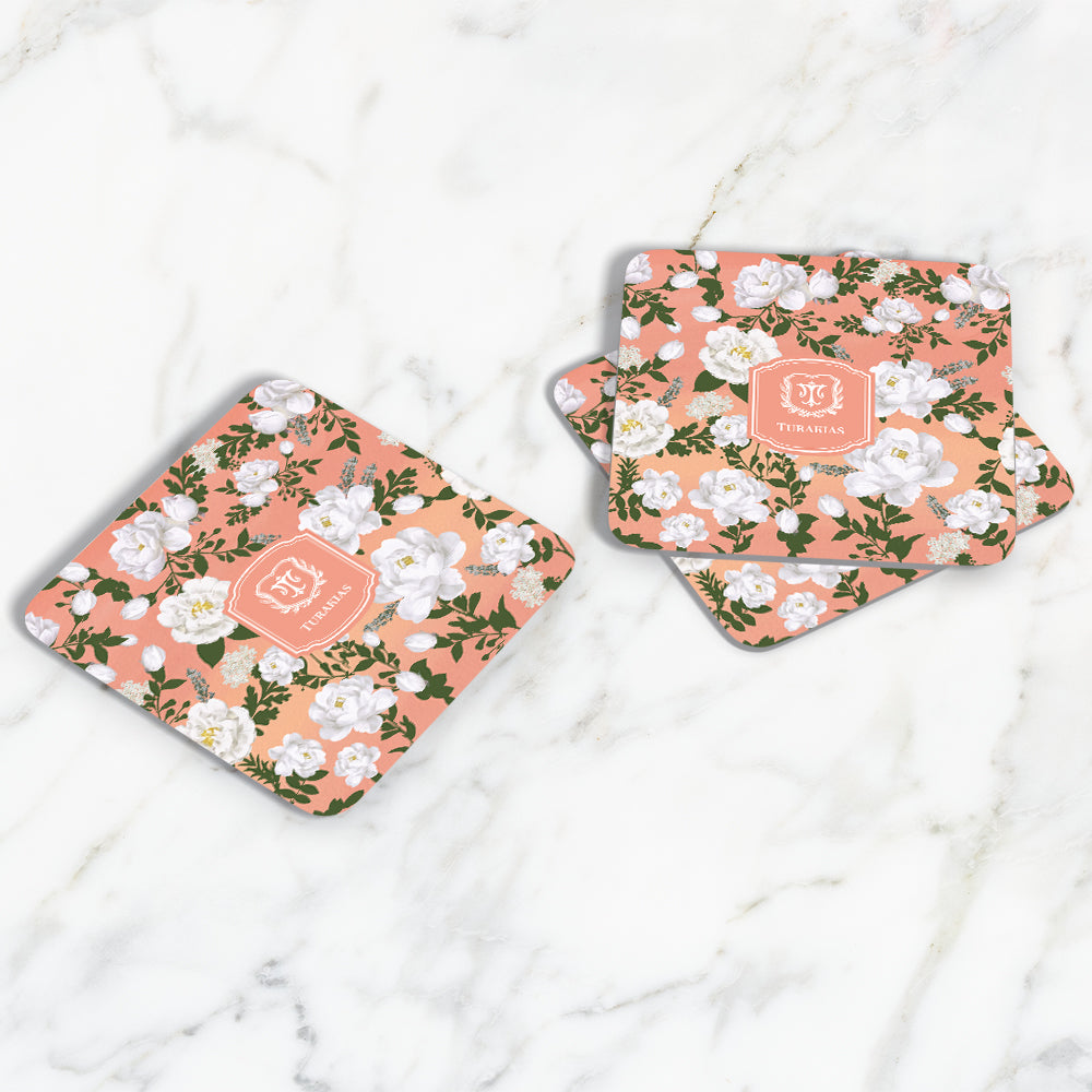 Peonies Coasters