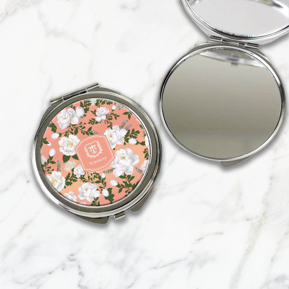 Peonies Compact Mirror