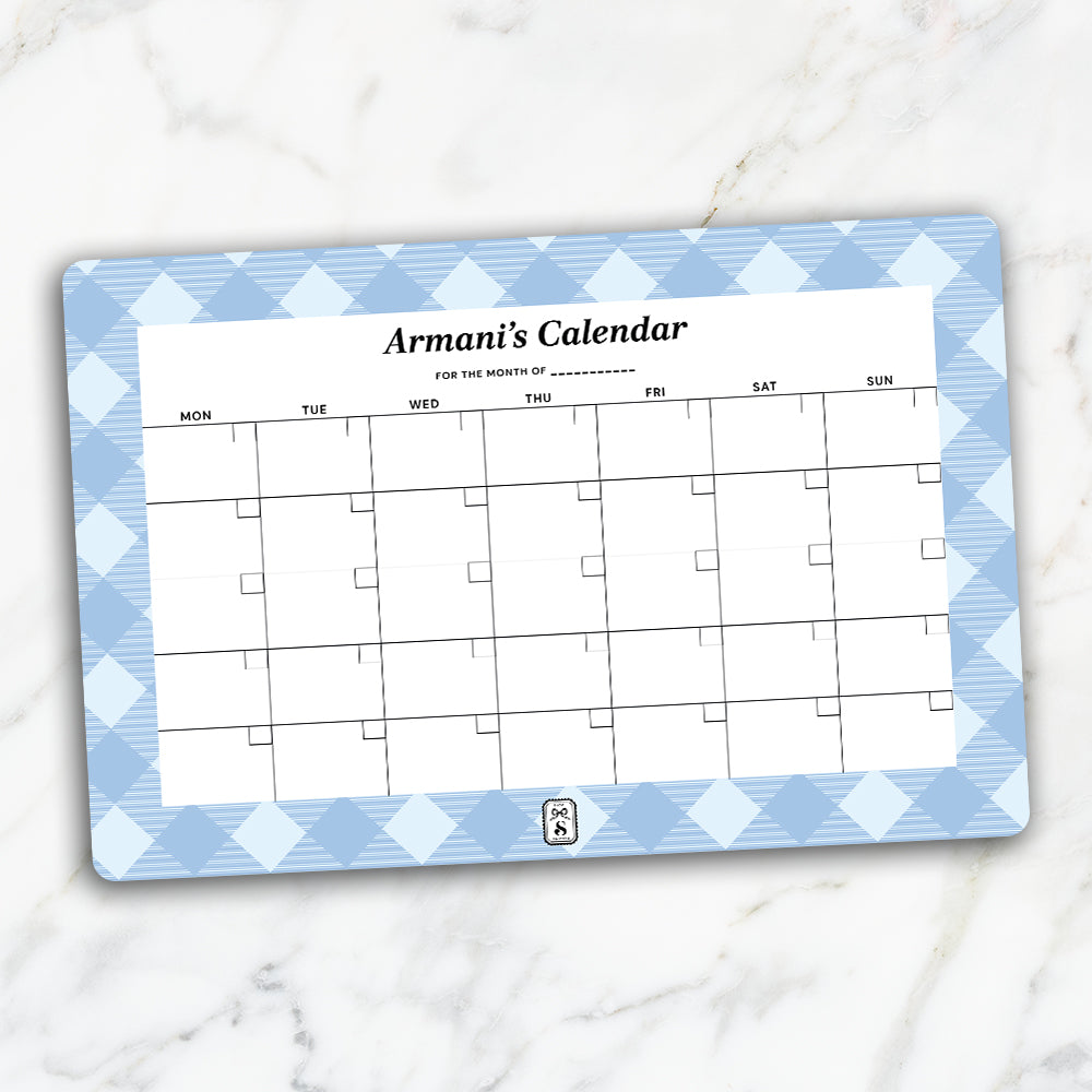 Gingham Calendar