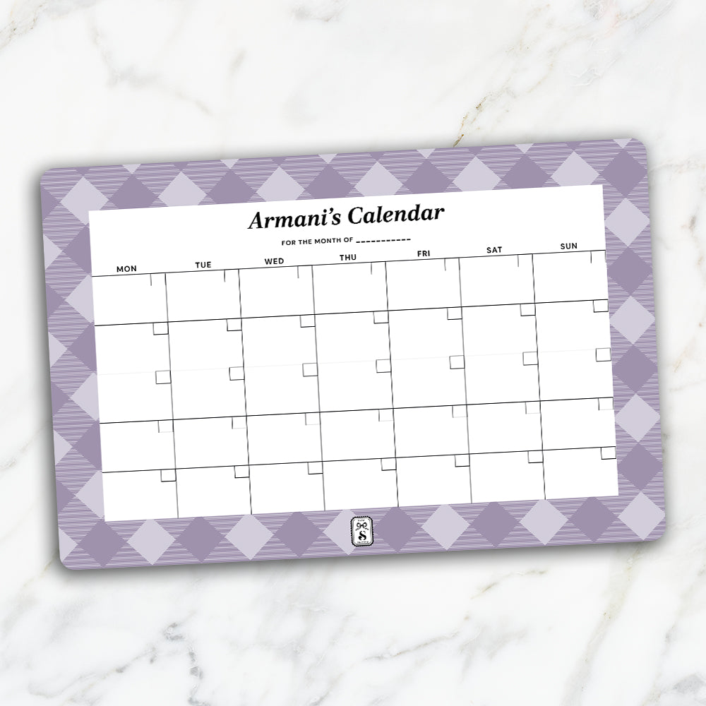 Gingham Calendar