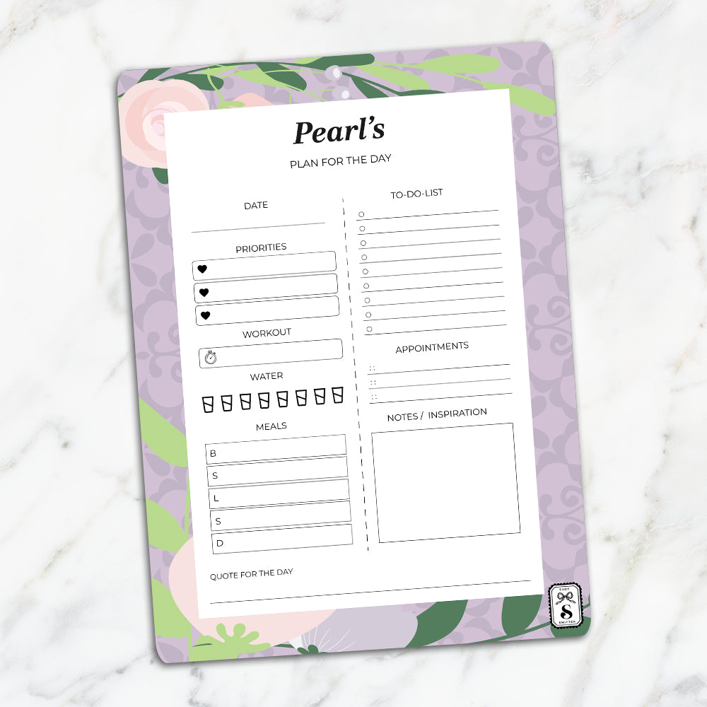 Royal Bloom Daily Planner